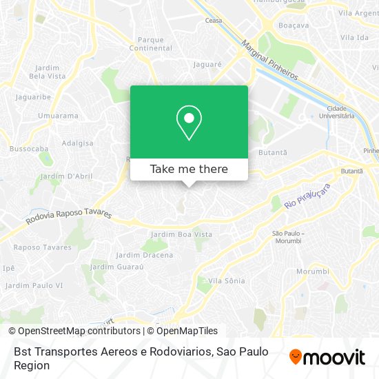 Bst Transportes Aereos e Rodoviarios map