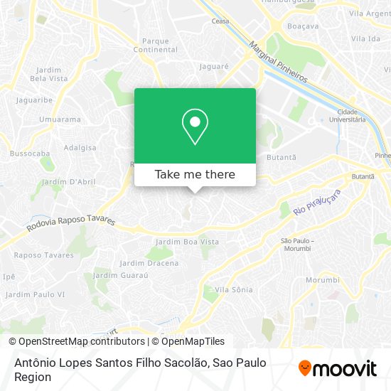 Mapa Antônio Lopes Santos Filho Sacolão
