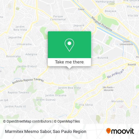 Mapa Marmitex Mesmo Sabor