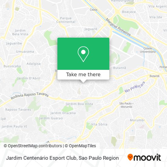 Jardim Centenário Esport Club map