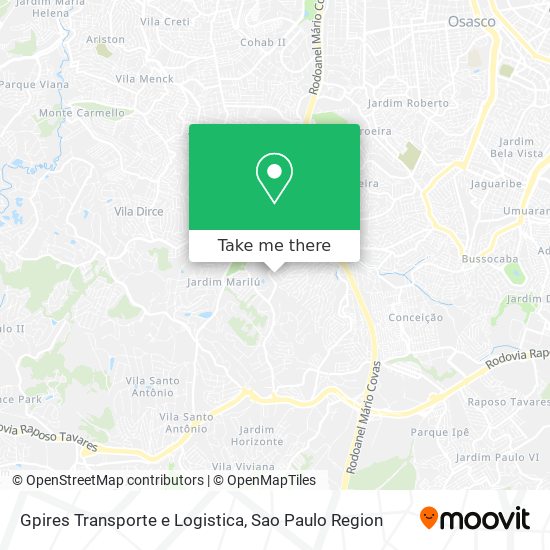 Gpires Transporte e Logistica map