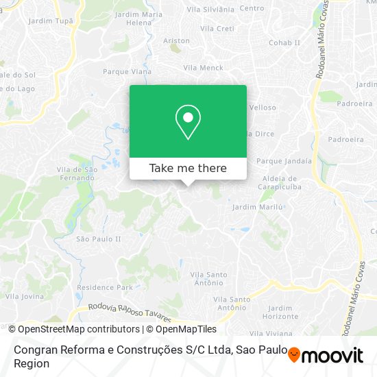 Mapa Congran Reforma e Construções S / C Ltda