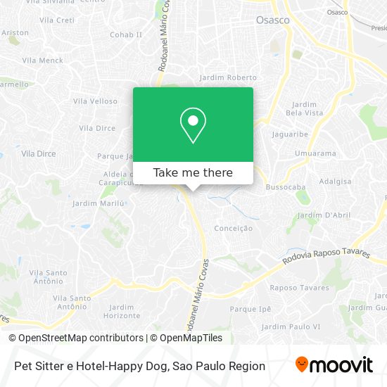 Pet Sitter e Hotel-Happy Dog map