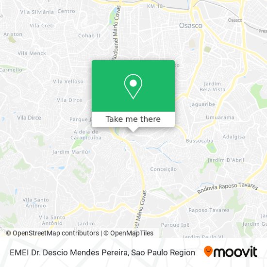 EMEI Dr. Descio Mendes Pereira map