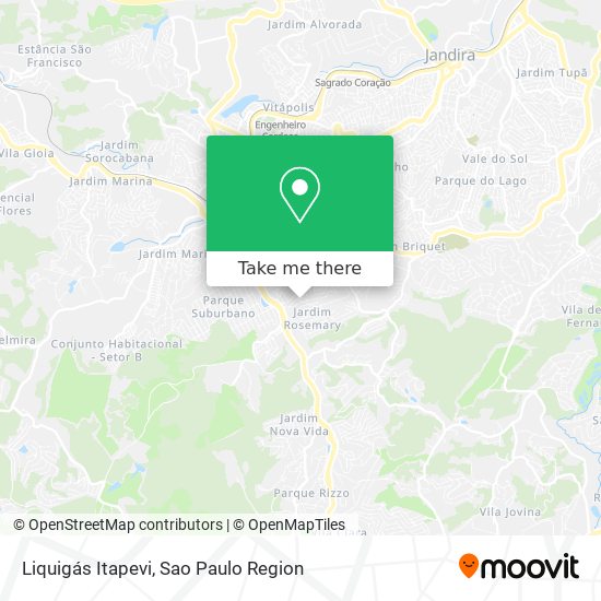 Liquigás Itapevi map