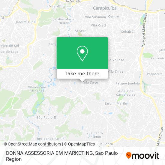 Mapa DONNA ASSESSORIA EM MARKETING