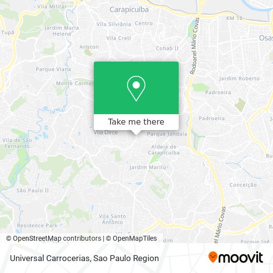 Universal Carrocerias map
