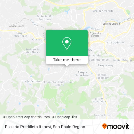 Pizzaria Predilleta Itapevi map
