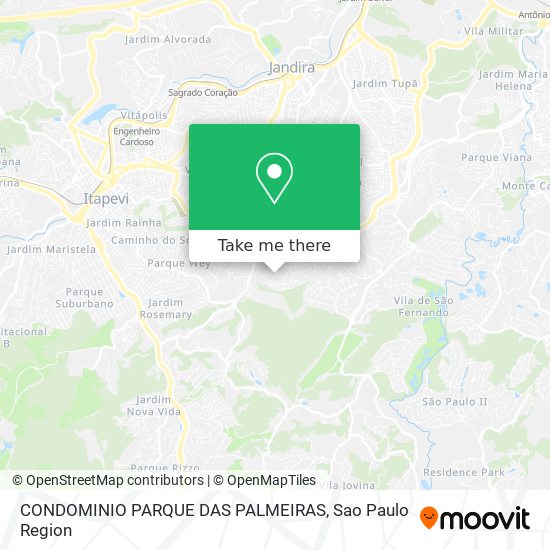 Mapa CONDOMINIO PARQUE DAS PALMEIRAS