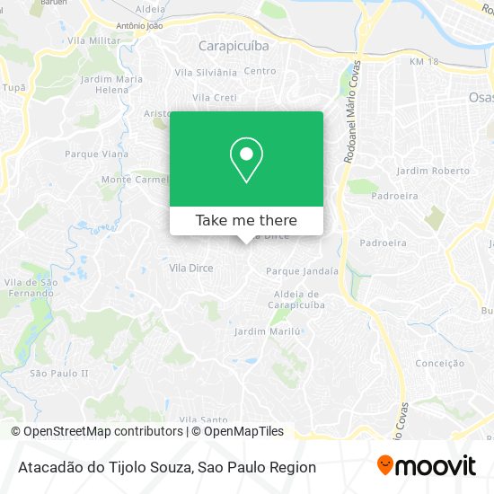 Atacadão do Tijolo Souza map