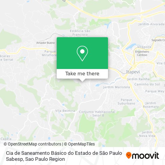 Cia de Saneamento Básico do Estado de São Paulo Sabesp map