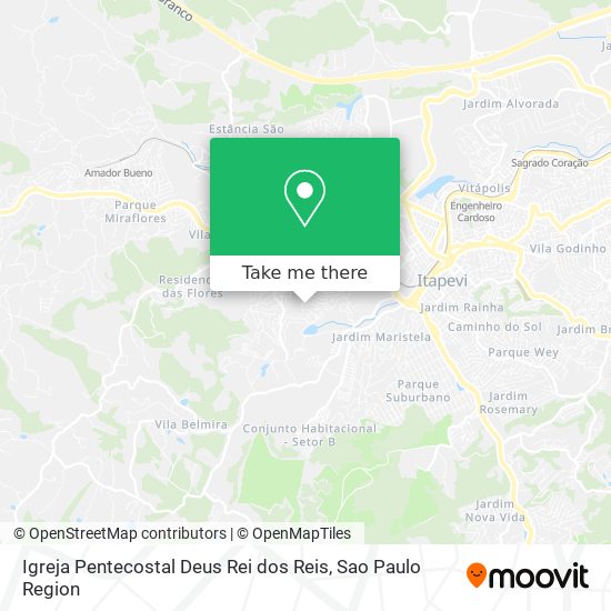 Mapa Igreja Pentecostal Deus Rei dos Reis