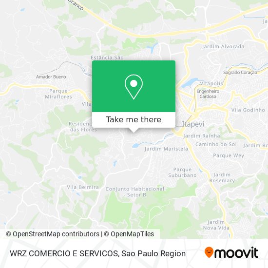 Mapa WRZ COMERCIO E SERVICOS