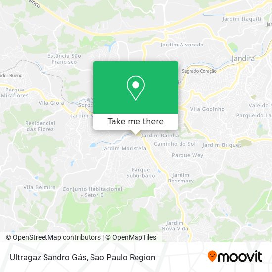 Ultragaz Sandro Gás map