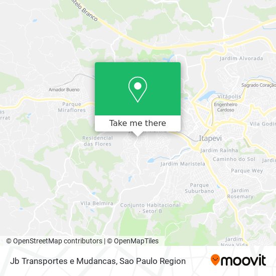 Jb Transportes e Mudancas map