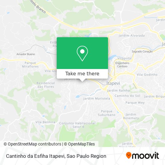 Cantinho da Esfiha Itapevi map