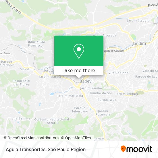 Aguia Transportes map