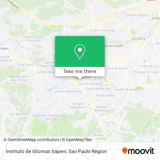 Instituto de Idiomas Itapevi map
