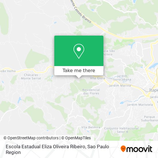 Mapa Escola Estadual Eliza Oliveira Ribeiro