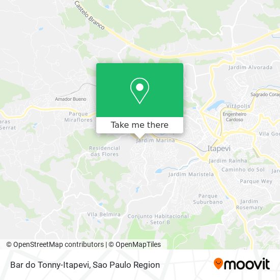 Mapa Bar do Tonny-Itapevi