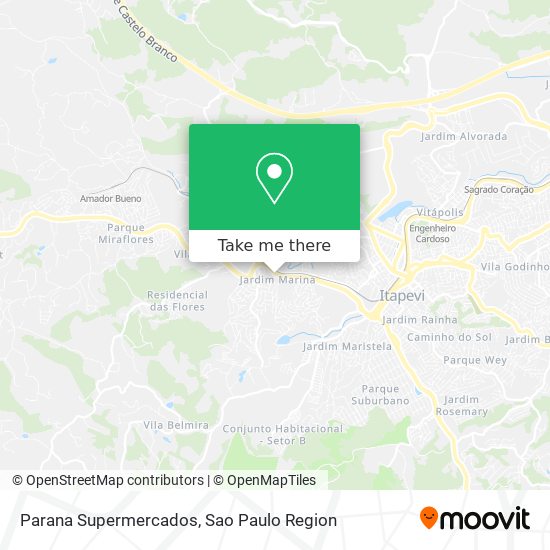 Parana Supermercados map