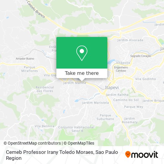 Cemeb Professor Irany Toledo Moraes map