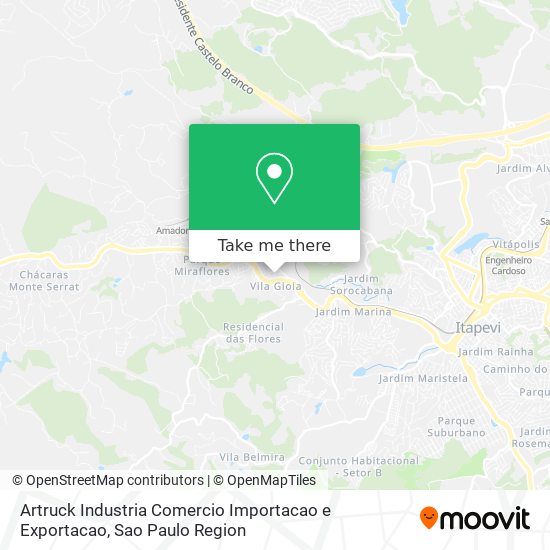 Artruck Industria Comercio Importacao e Exportacao map