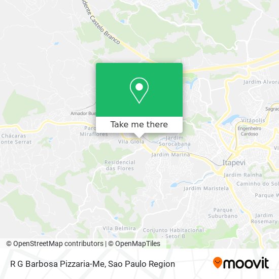 Mapa R G Barbosa Pizzaria-Me