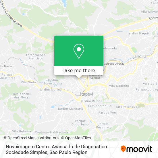 Mapa Novaimagem Centro Avancado de Diagnostico Sociedade Simples