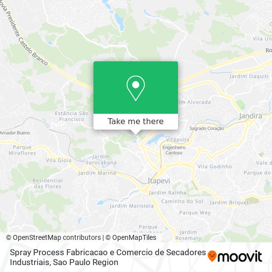 Spray Process Fabricacao e Comercio de Secadores Industriais map