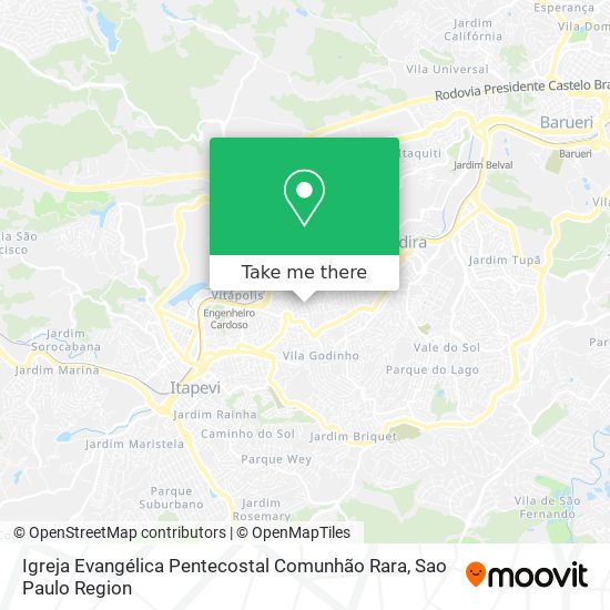 Igreja Evangélica Pentecostal Comunhão Rara map