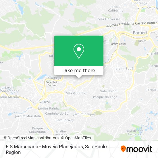E.S Marcenaria - Moveis Planejados map