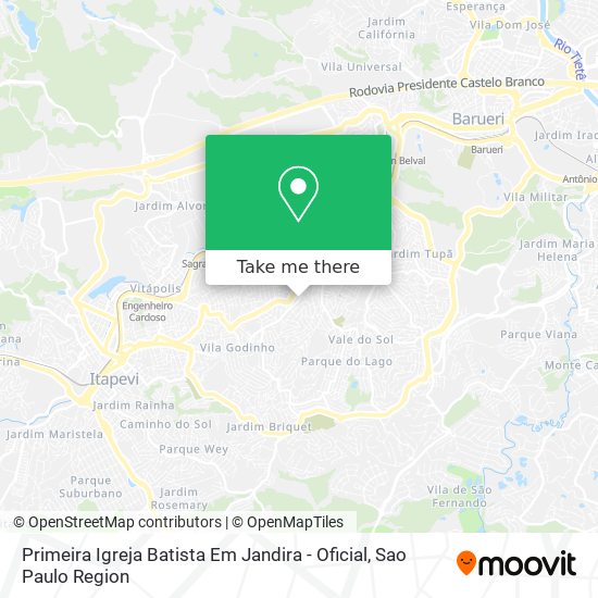 Primeira Igreja Batista Em Jandira - Oficial map