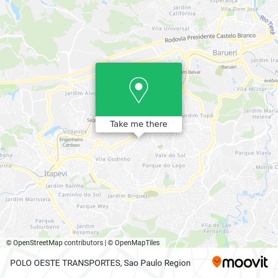 POLO OESTE TRANSPORTES map