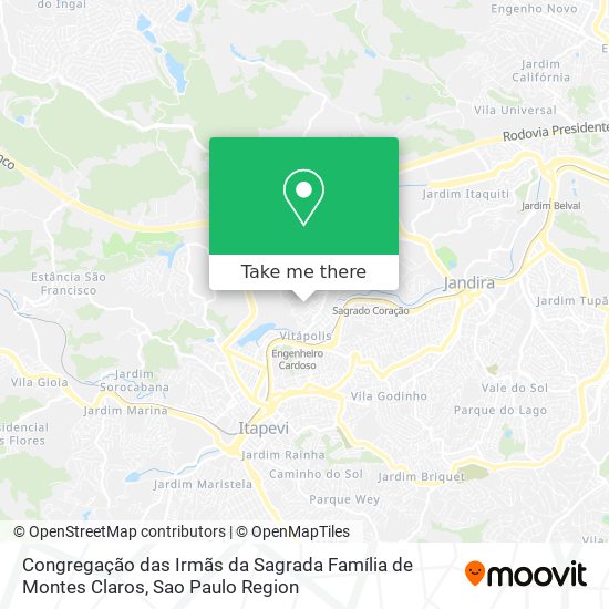 Congregação das Irmãs da Sagrada Família de Montes Claros map