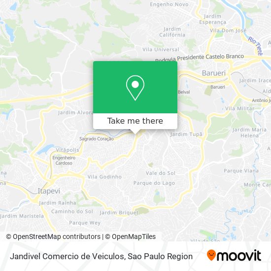 Jandivel Comercio de Veiculos map