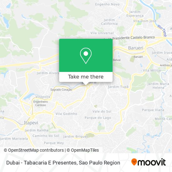 Dubai - Tabacaria E Presentes map