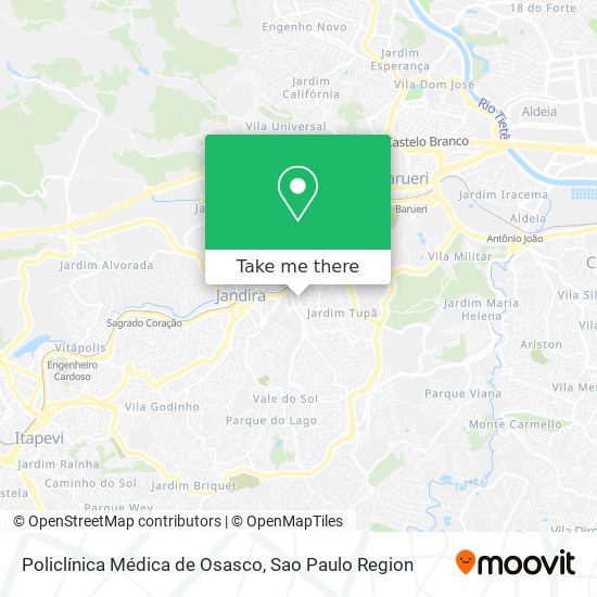 Policlínica Médica de Osasco map