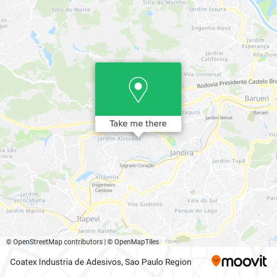 Coatex Industria de Adesivos map