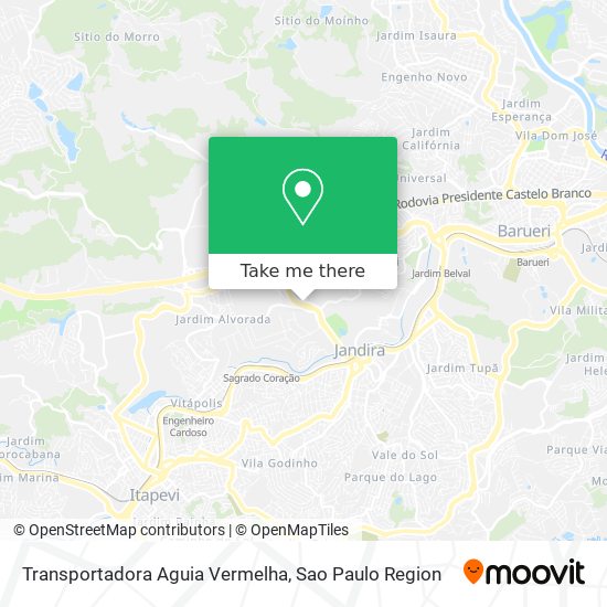 Transportadora Aguia Vermelha map
