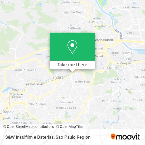 S&W Insulfilm e Baterias map