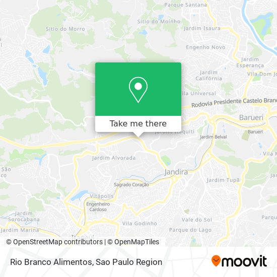 Mapa Rio Branco Alimentos
