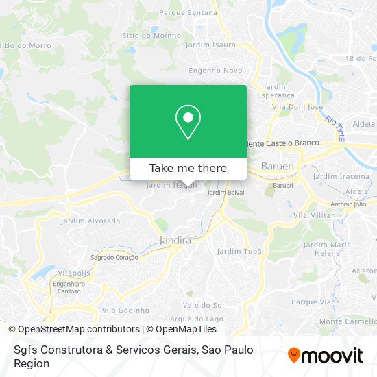 Mapa Sgfs Construtora & Servicos Gerais