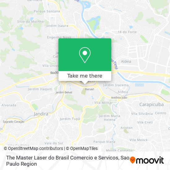 The Master Laser do Brasil Comercio e Servicos map