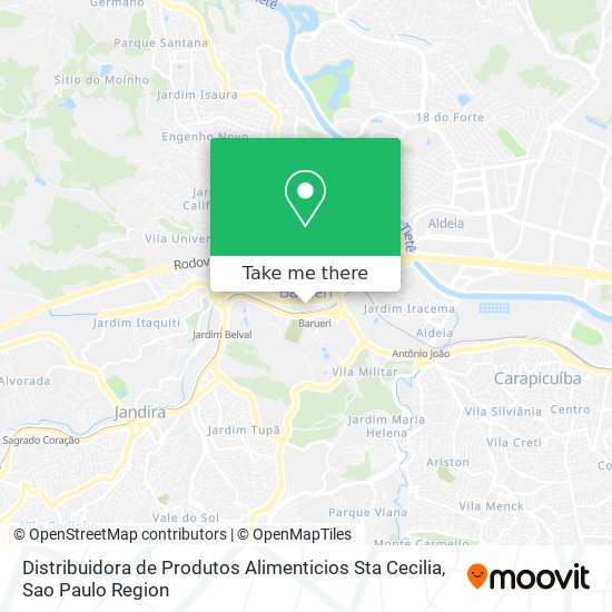 Distribuidora de Produtos Alimenticios Sta Cecilia map