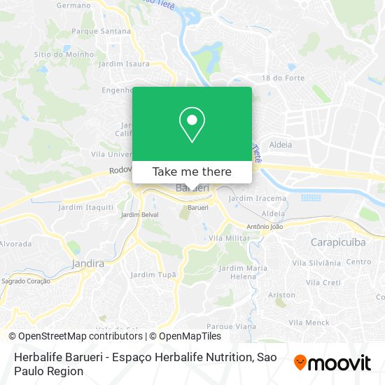 Mapa Herbalife Barueri - Espaço Herbalife Nutrition