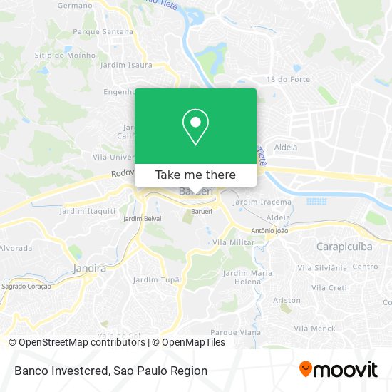 Banco Investcred map