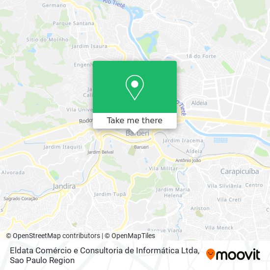 Mapa Eldata Comércio e Consultoria de Informática Ltda