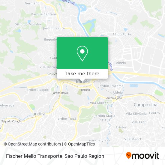 Fischer Mello Transporte map