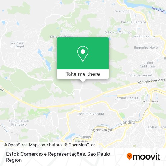 Estok Comércio e Representações map